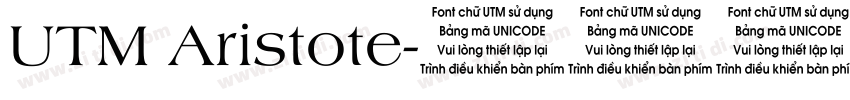 UTM Aristote字体转换